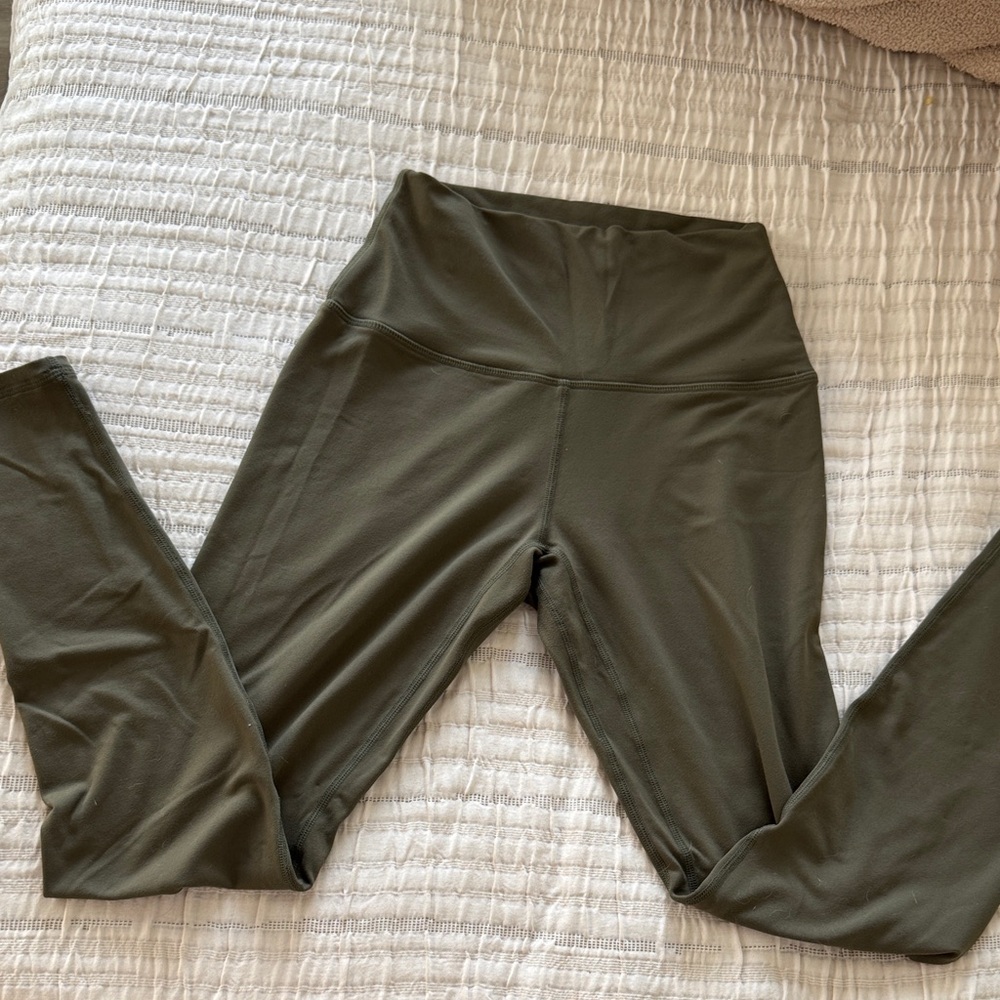 High-Waisted Olive Leggings